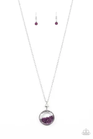 Twinkly Treasury Purple Paparazzi Necklace