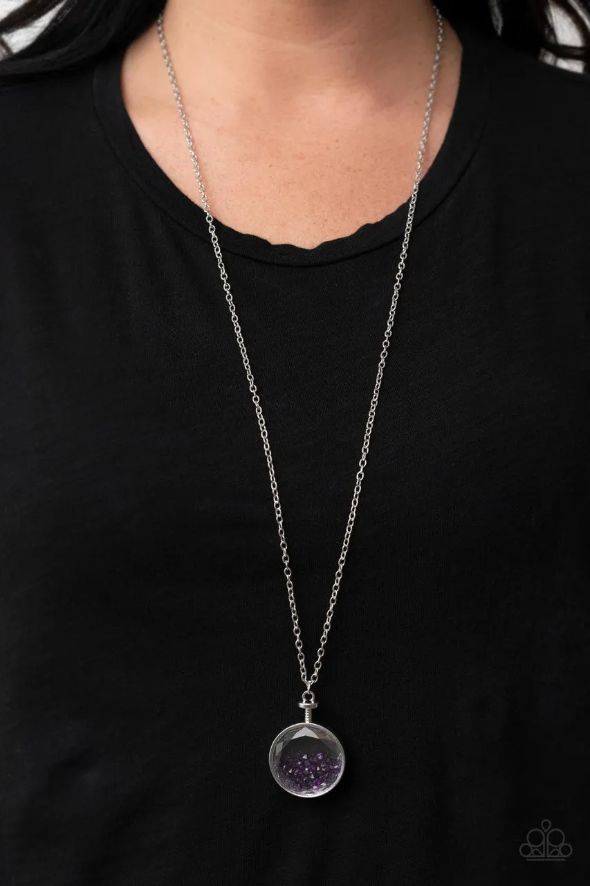 Twinkly Treasury Purple Paparazzi Necklace
