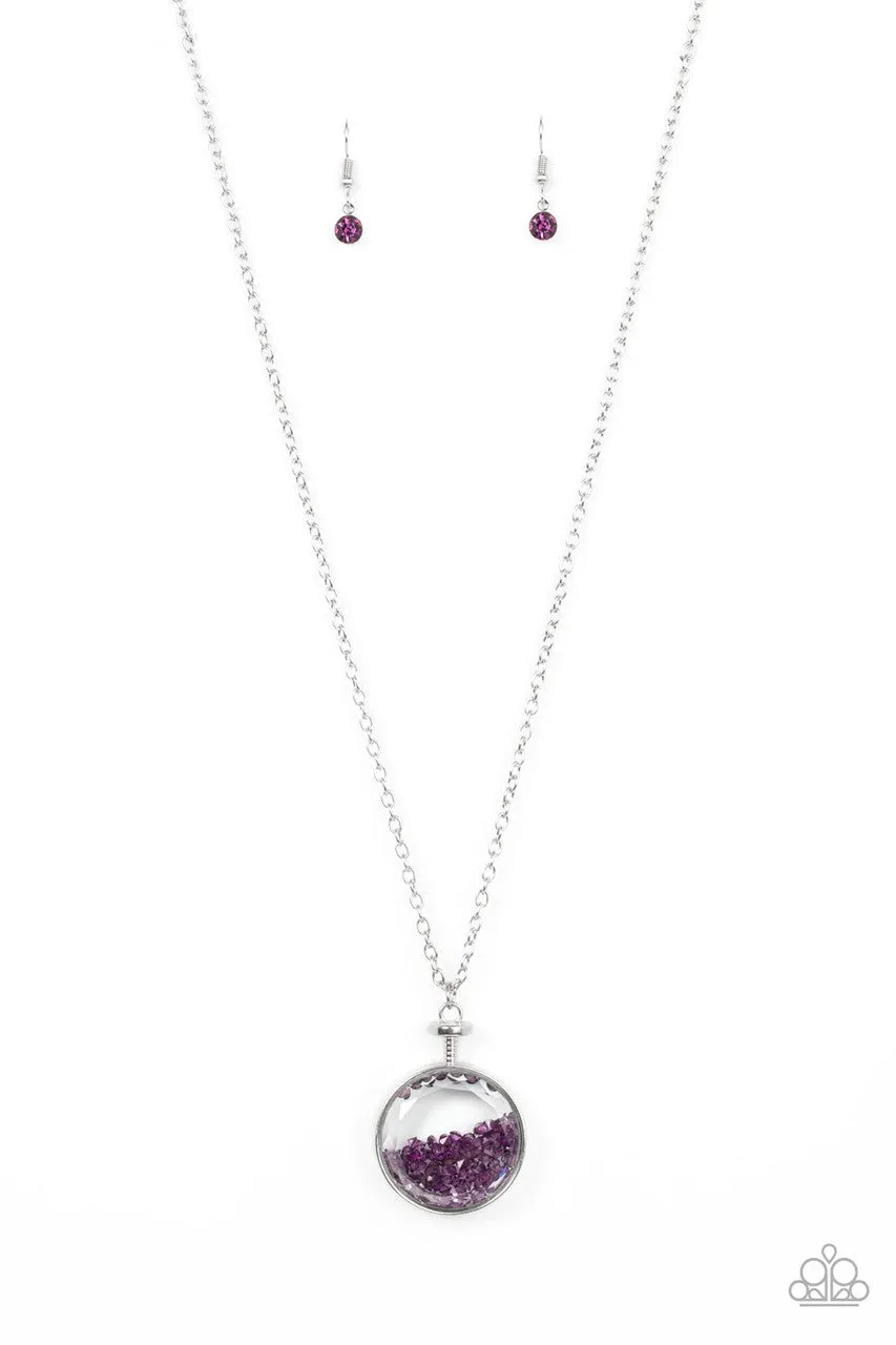 Twinkly Treasury Purple Paparazzi Necklace