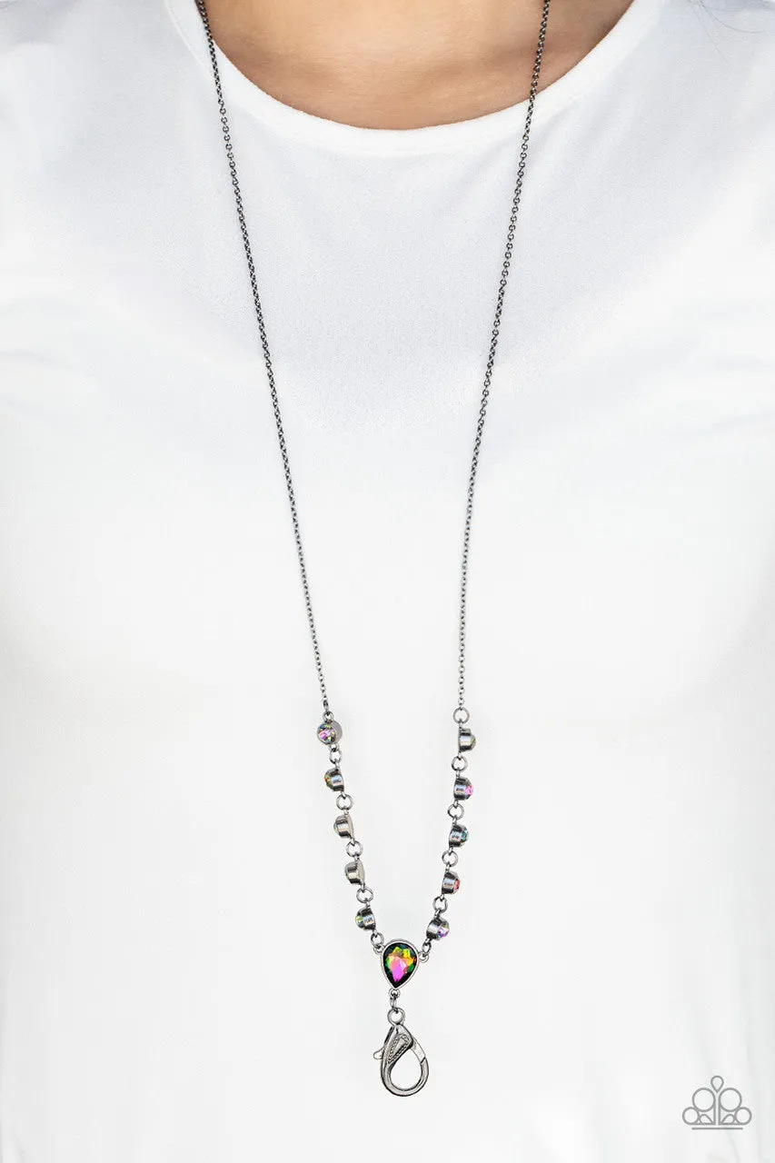 Unfathomable Fierceness Multi Paparazzi Lanyard Necklace