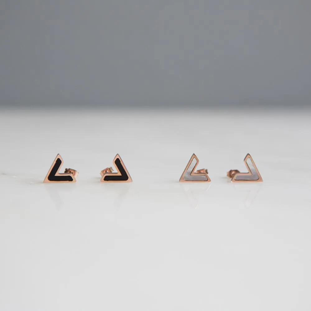 V-Shaped Stainless Steel Stud Earrings