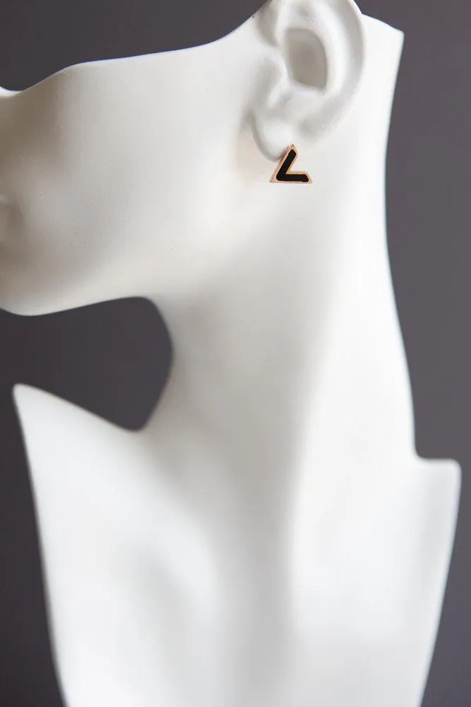 V-Shaped Stainless Steel Stud Earrings