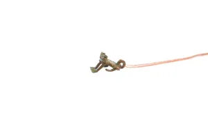 Vintage African Blue Oxidized Frog Pendant Necklace