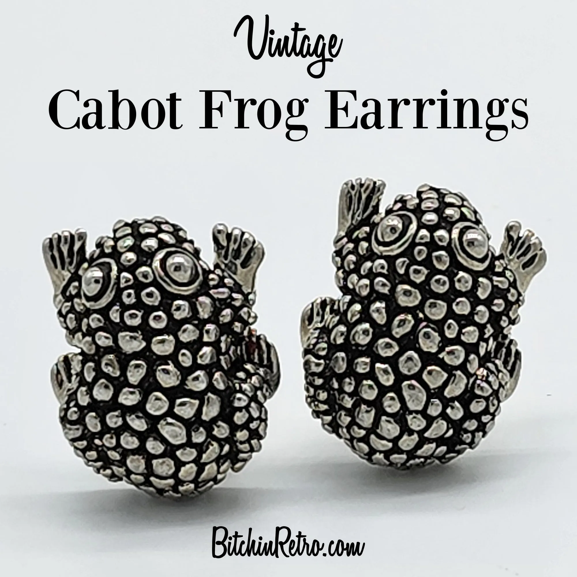 Vintage Cabot Frog Earrings