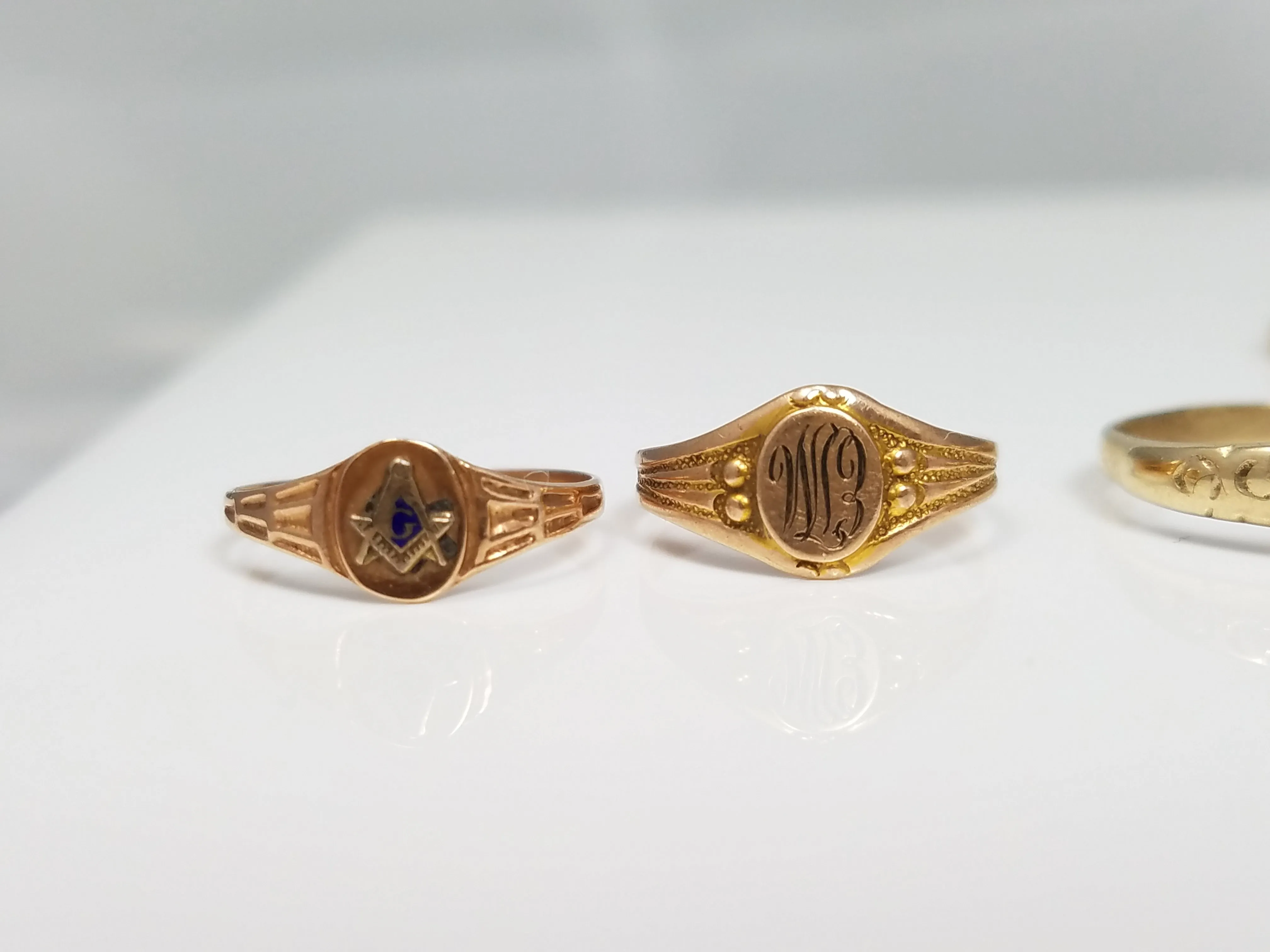 Vintage Yellow Gold Baby/Child Rings