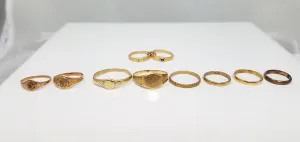 Vintage Yellow Gold Baby/Child Rings