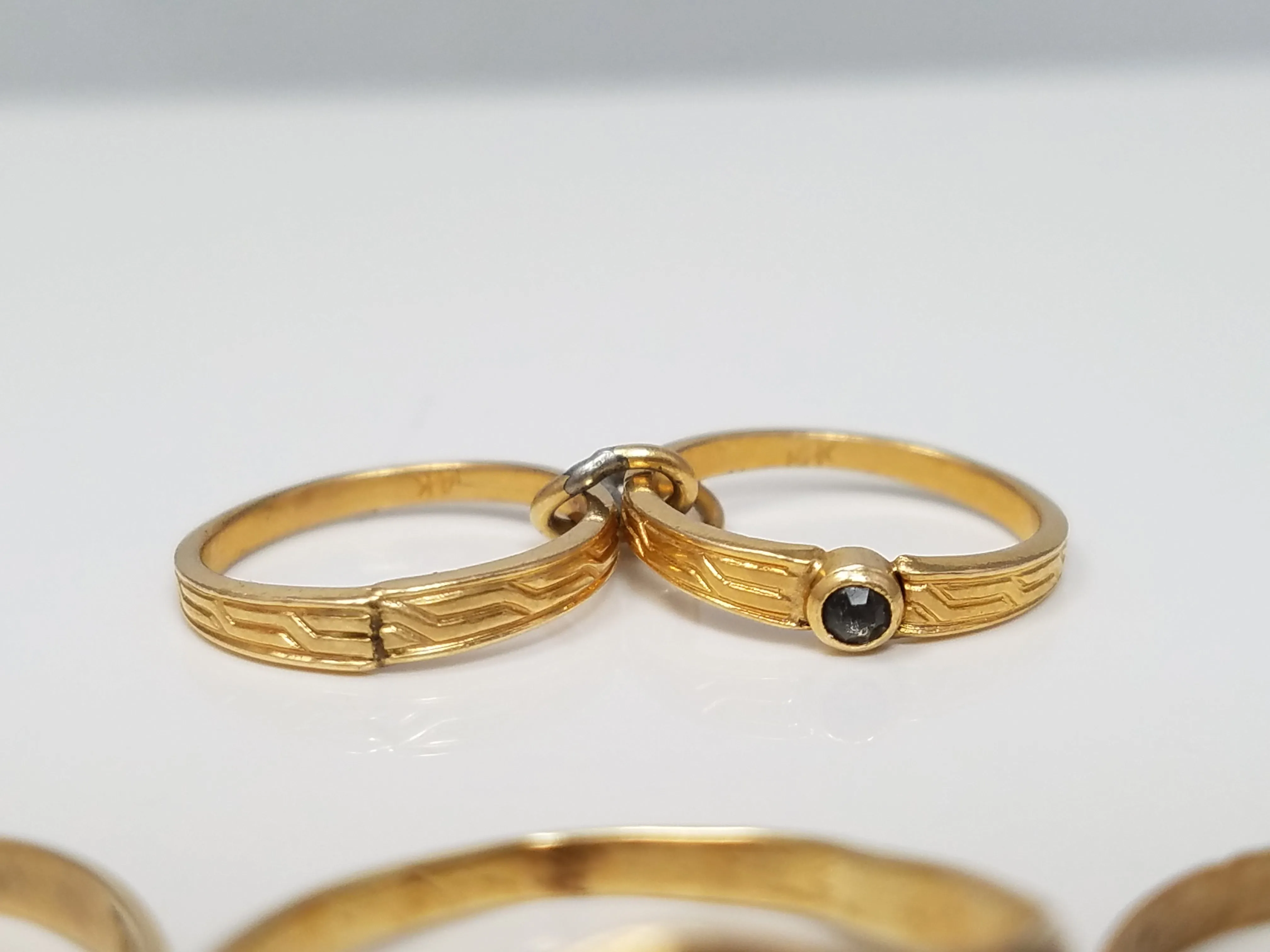 Vintage Yellow Gold Baby/Child Rings