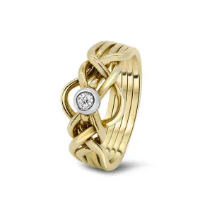 Womens Gold Diamond 5D-LD