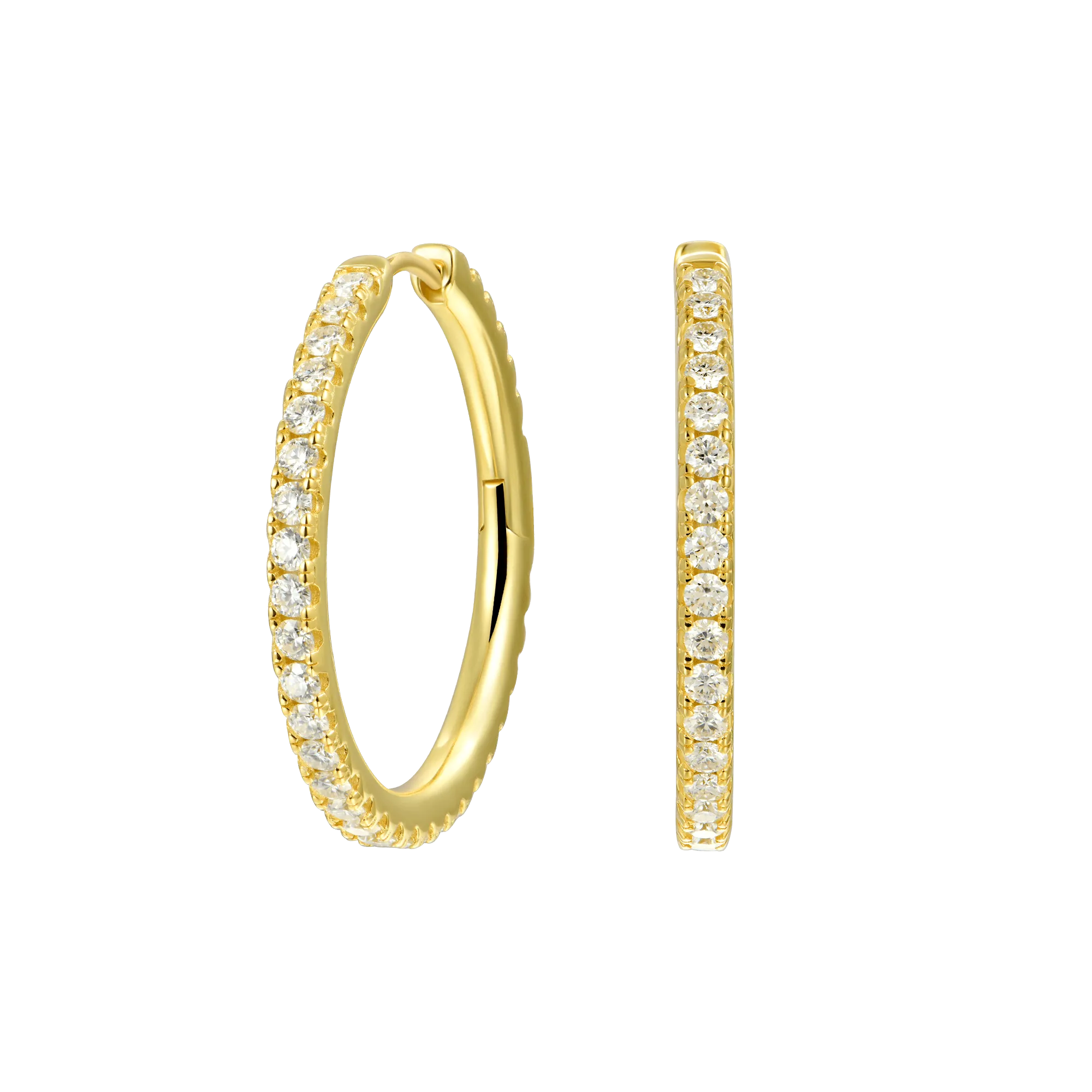 Women's One Row Large Hoop Earring