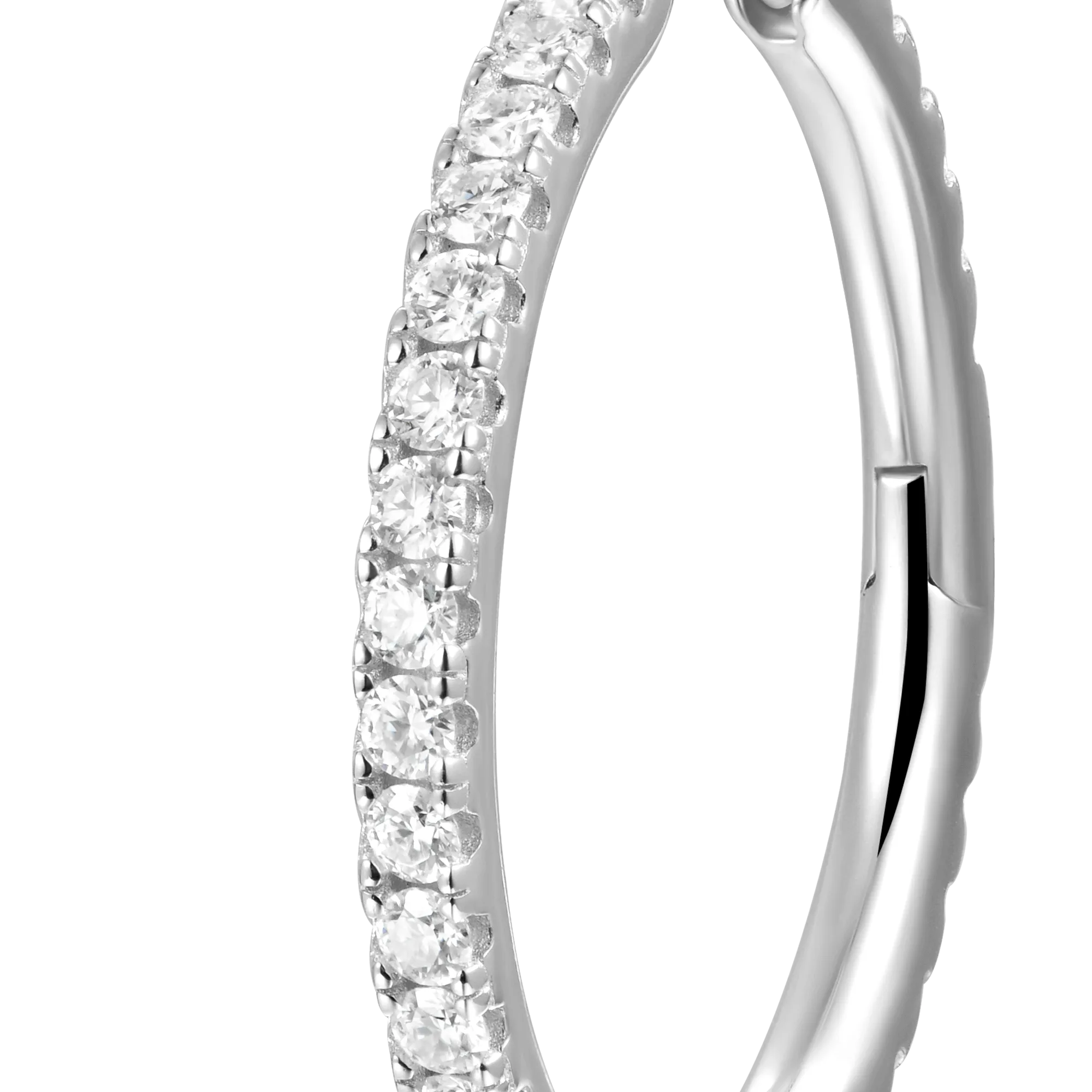 Women's One Row Large Hoop Earring