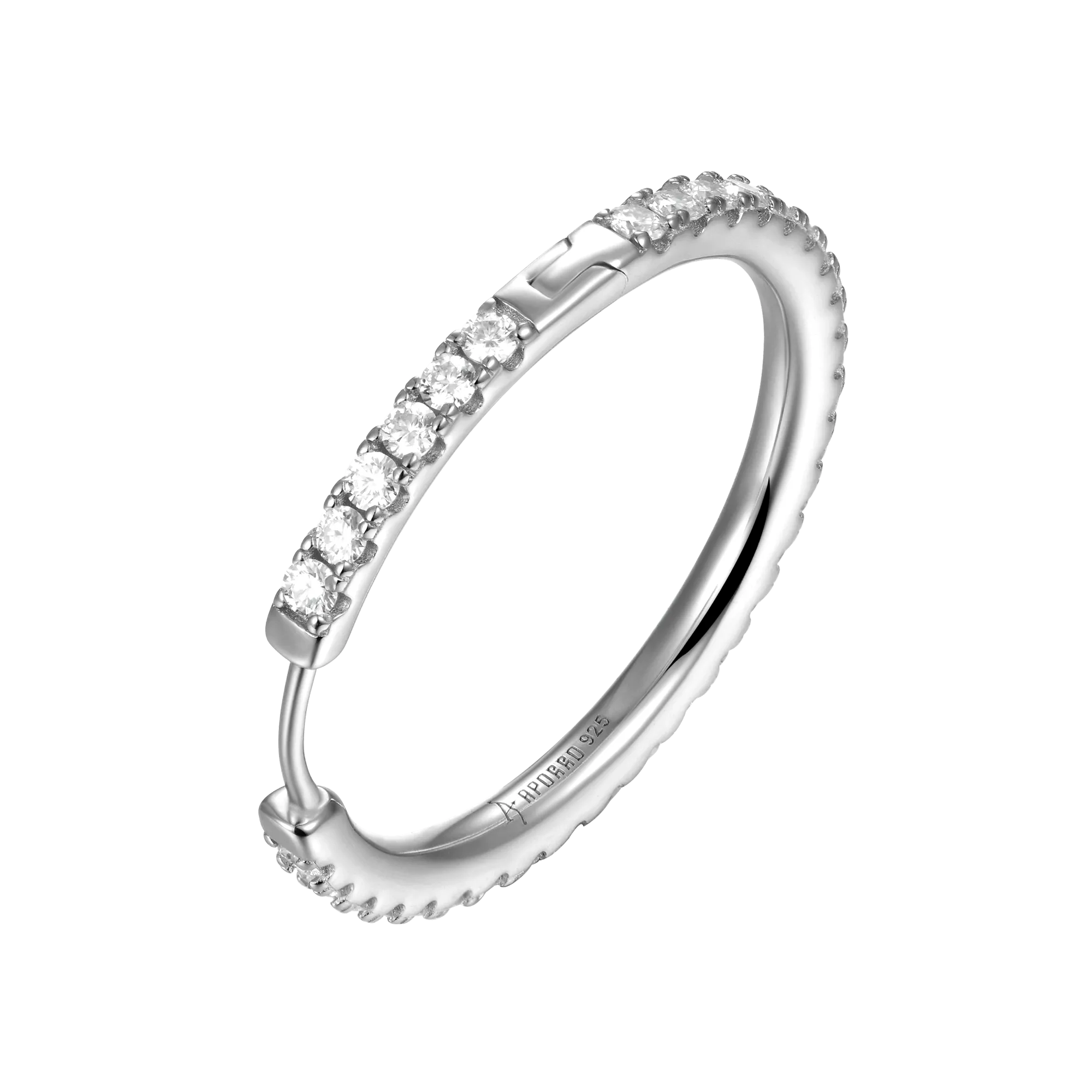 Women's One Row Large Hoop Earring