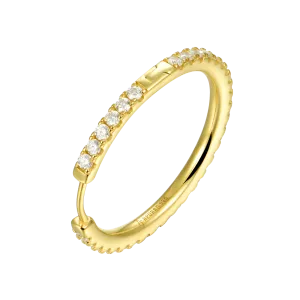 Women's One Row Large Hoop Earring