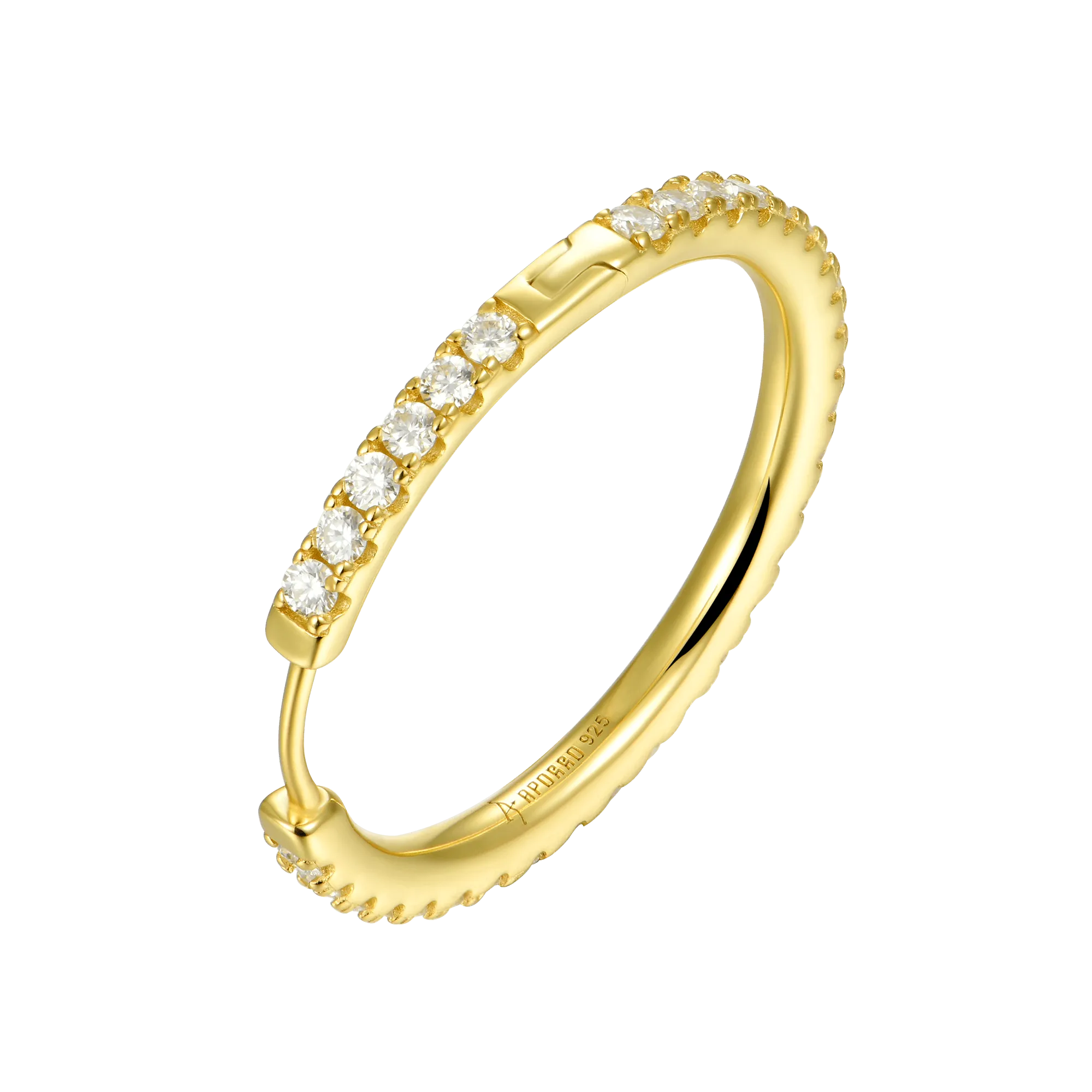 Women's One Row Large Hoop Earring