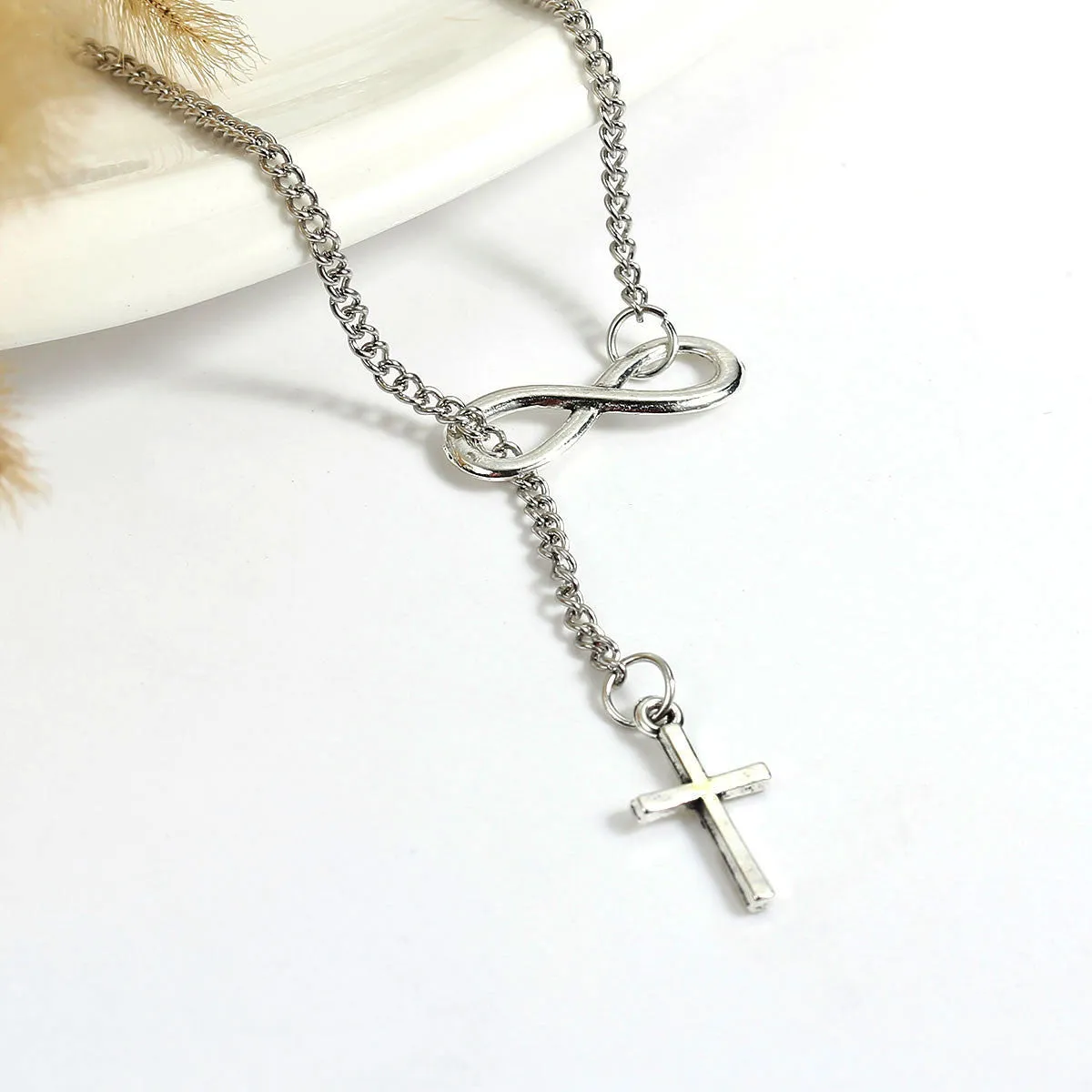 Y Shaped Lariat Necklace Link Cable Chain