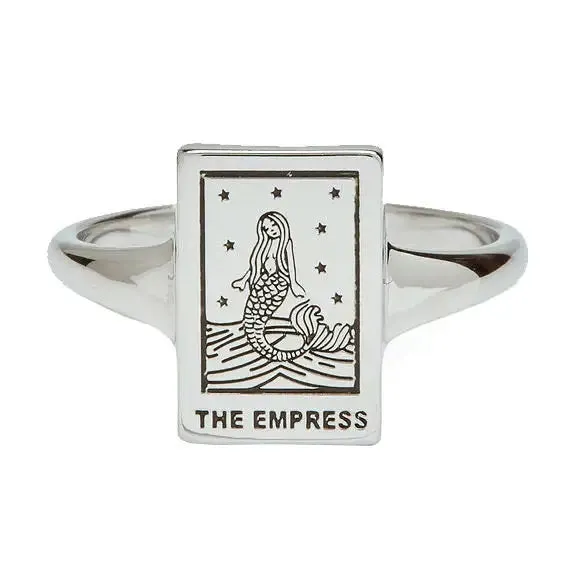 Y2K Tarot Card Rings in Stainless Steel for Destiny Lovers