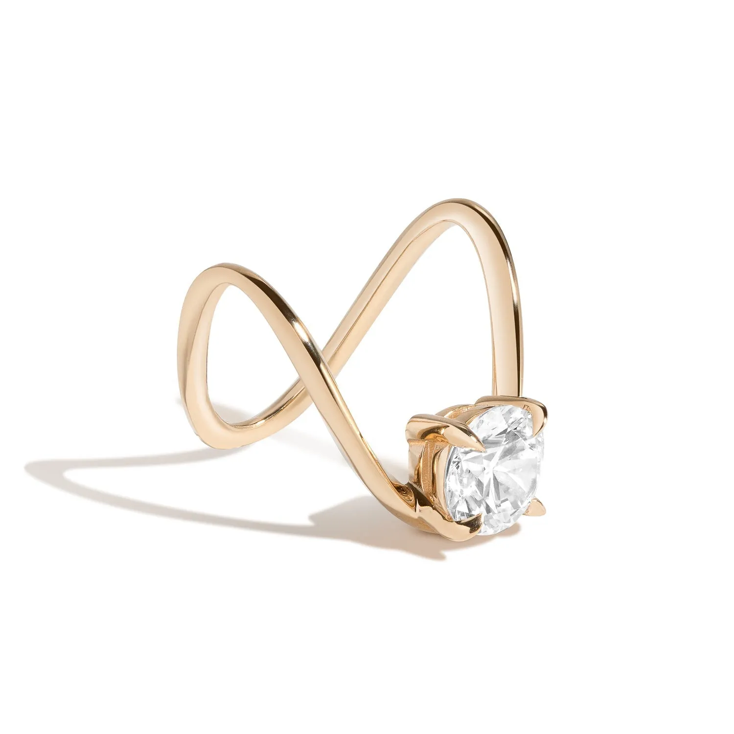 Zaha Brilliant Deep Curve Ring