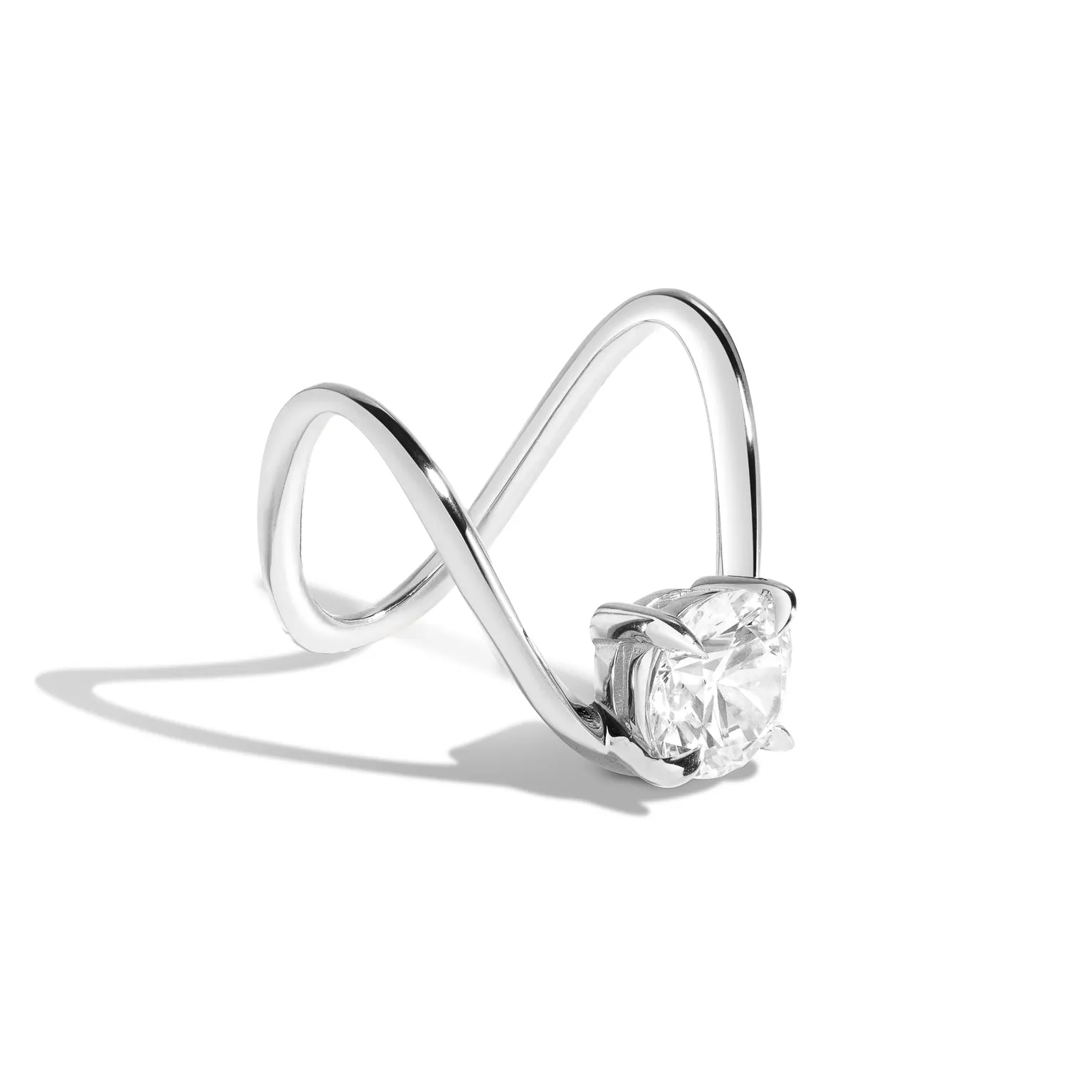 Zaha Brilliant Deep Curve Ring