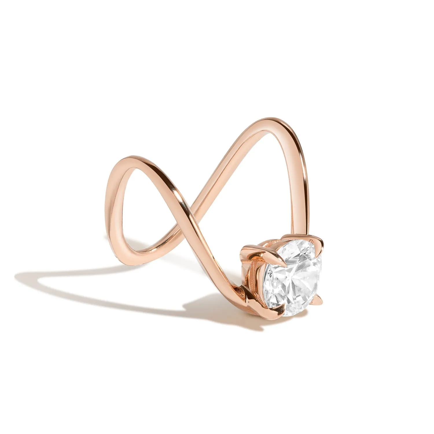 Zaha Brilliant Deep Curve Ring