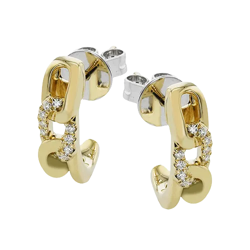 ZE860 Earring in 14k Gold with Diamonds